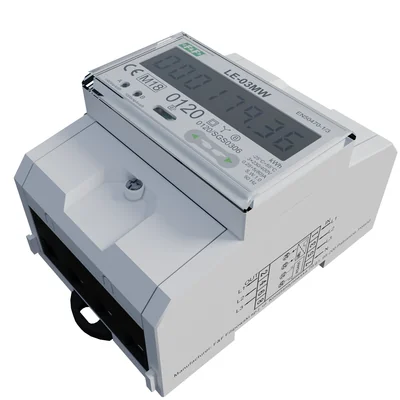 Compteur d'électricité à double tarif, triphasé, bidirectionnel avec Modbus RTU, pour mesure directe