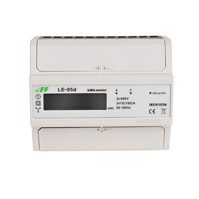 compteur d'électricité - triphasé, mesure dans le LCD Arona, cl.1, 3x230,400V, 3x10(100A)