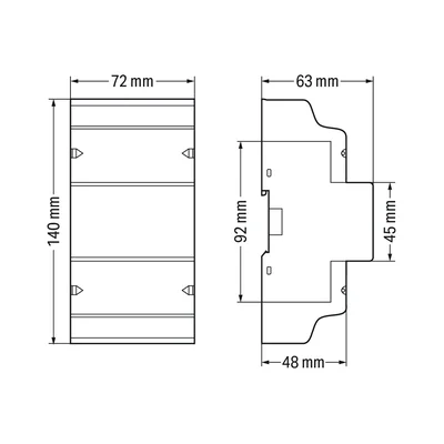 Compteur d'énergie ; raccordement direct 65A 879-3000