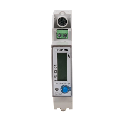 Compteur électrique - monophasé, RS-485, LCD, 100A, enregistrement des paramètres réseau U, I, F, P, Q, AE+, RE+