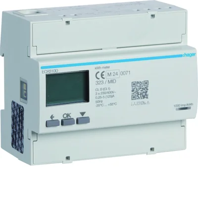 Compteur électrique triphasé agardio.measure, 125 A 6 M, Modbus, MID