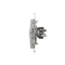 Computer socket RJ45 cat. 5e + RJ12 (module) silver (metallic)