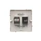 Computer socket RJ45 cat.5e + RJ11 (module) inox (metallic)