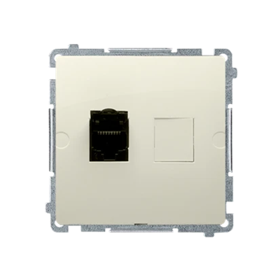 Computer socket RJ45 cat.6 single beige