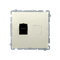 Computer socket RJ45 cat.6 single beige