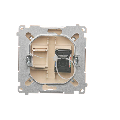 Computer socket RJ45 cat.6 single beige