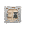 Computer socket RJ45 cat.6 single beige