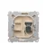 Computer socket RJ45 cat.6 single beige