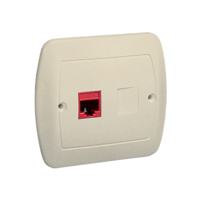 Computer socket RJ45 single cat. 5e beige