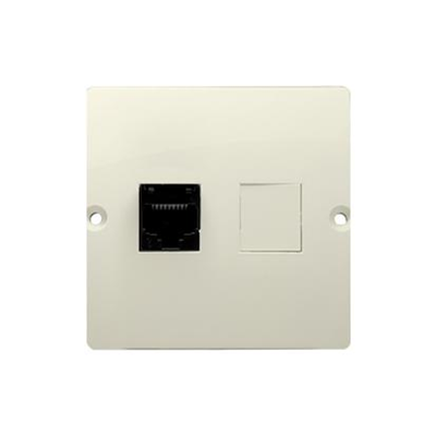 Computer socket RJ45 single cat. 5e (module) beige