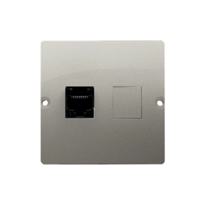 Computer socket RJ45 single cat. 5e (module) satin (metallic)