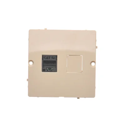 Computersteckdose RJ45 einzeln Kat. 5e (Modul) beige
