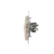 Computersteckdose RJ45 Kat. 5e + RJ12 (Modul) creme