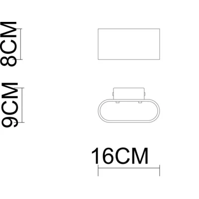 CONCEPT White and gold wall lamp
