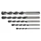 Concrete drill bits 4-10 mm, set of 5, butterfly tip
