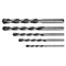 Concrete drill bits 4-10 mm, set of 5, butterfly tip