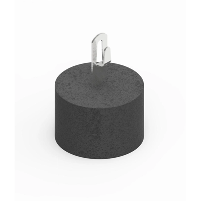 Concrete holder for grounding wire