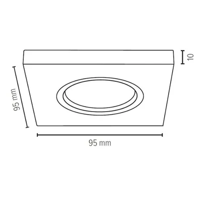 CONCRETEDREAM 1XGU10 LED 5W OCCHIELLO IN CEMENTO