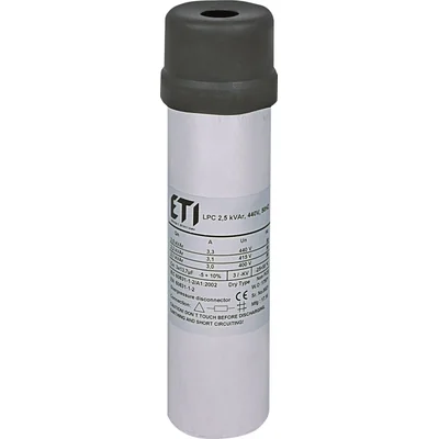 Condensatore LPC da 2,5 kVAr, 440 V, 50 Hz