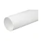 Condotto di ventilazione rotondo D/O 100, 1 m, bianco