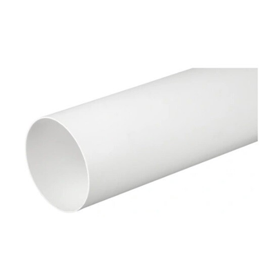 Conduit de ventilation D/O 100 rond 1m blanc