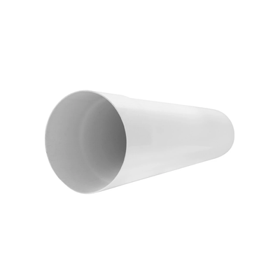 Conduit de ventilation D/O 100 rond 1m blanc