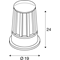 CONE Apparecchio da esterno a stelo E27 IP54 antracite