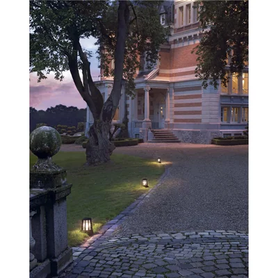 CONE Luminaria de pie para exterior E27 IP54 antracita