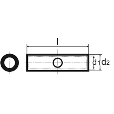 Conector a tope de cobre 150mm²