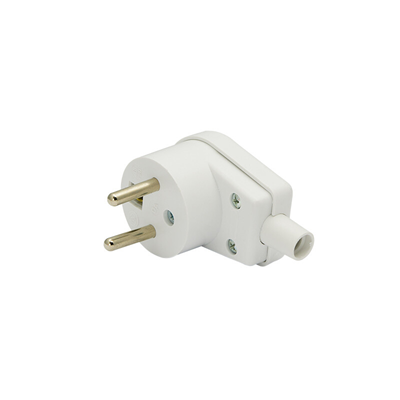 Conector angular 16A 230V IP20 blanco