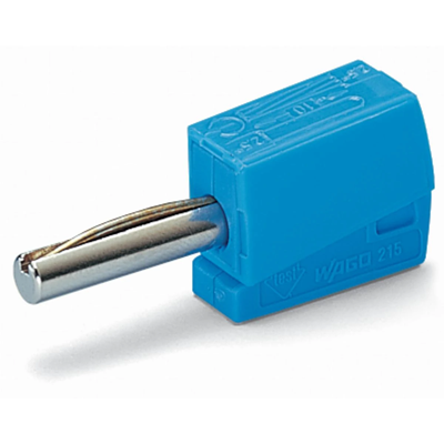 Conector banana azul 50 uds.