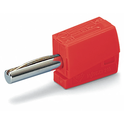 Conector banana rojo 50 uds.