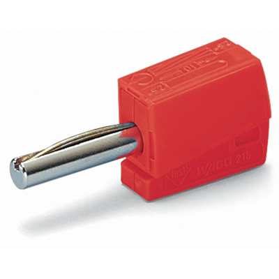 Conector banana rojo 50 uds.