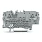 Conector base de 2 cables, gris, 2002-1661