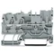 Conector base de 2 hilos/1 pin, gris, 2022-1301