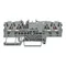 Conector base de 4 cables, gris, 2002-1861