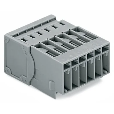 Conector CAGE CLAMP® de 1 conductor, gris 769-606/001-000