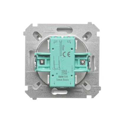 Conector cruzado (módulo) 10A 230V terminales de tornillo, blanco