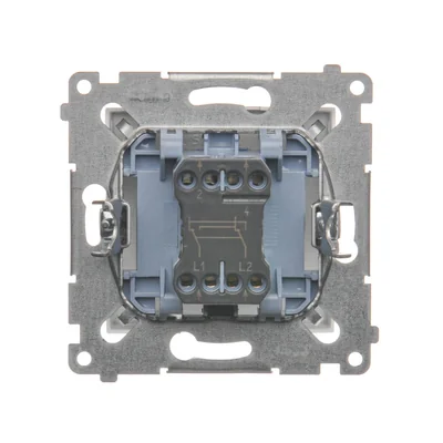 Conector cruzado (módulo) 16A 250V terminales de tornillo blanco
