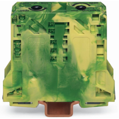 Conector de 2 hilos 50mm² amarillo-verde 5 uds.