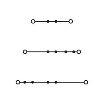 Conector de 3 pisos 2,5 mm² TOPJOBS L/L/L gris 50 uds.