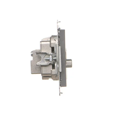 Conector de antena Simon 55 WMDA-021006-116 R-TV-SAT, de paso, 7 dB (módulo). 1 entrada: 5 MHz ÷ 2,4 GHz; grafito mate.