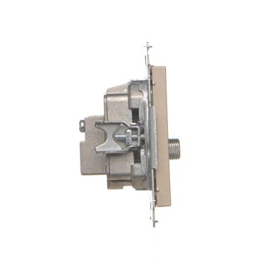 Conector de antena Simon 55 WMDA-021006-144 R-TV-SAT, de paso, 7 dB (módulo). 1 entrada: 5 MHz ÷ 2,4 GHz; acabado champán mate.