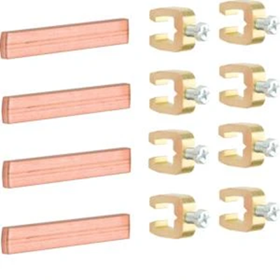 Conector de barra UNIVERS 12x5mm, 4 polos, 60mm