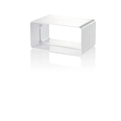 Conector de canal plano 110x55 mm, blanco 020