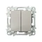 Conector de candelabro de dos grupos SZAFIR - color beige cachemir