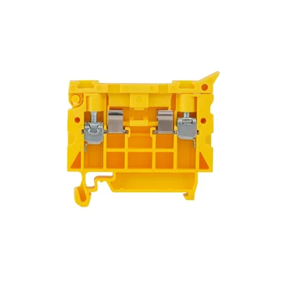 Conector de carril de 2 hilos de 4 mm2 con zócalo para fusible amarillo ZUG-B A11-5N31