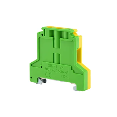 Conector de carril protector roscado 4 mm2 TS 35 1 vía 50 uds.