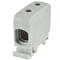 Conector de carril roscado AL CU 1,5-50mm² TS-35 1 vía 2 orificios terminales gris 20 uds.