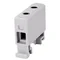 Conector de carril roscado AL/CU, 1,5 - 16 mm2, TS 35, 1 vía, 2 orificios para terminales